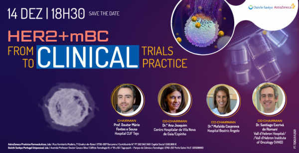 Decorre já amanhã o webinar &quot;HER 2 + mBC. From Clinical Trials to Clinical Practice&quot;