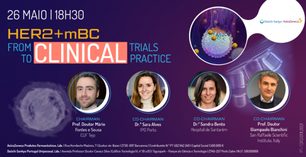 Marque na agenda: webinar HER2+ mBC From Clinical Trials to Clinical Practice