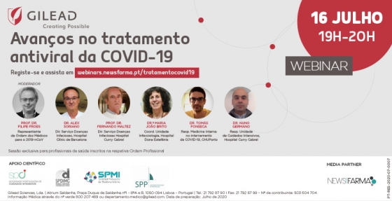 Webinar aborda os avanços no tratamento antiviral da COVID-19